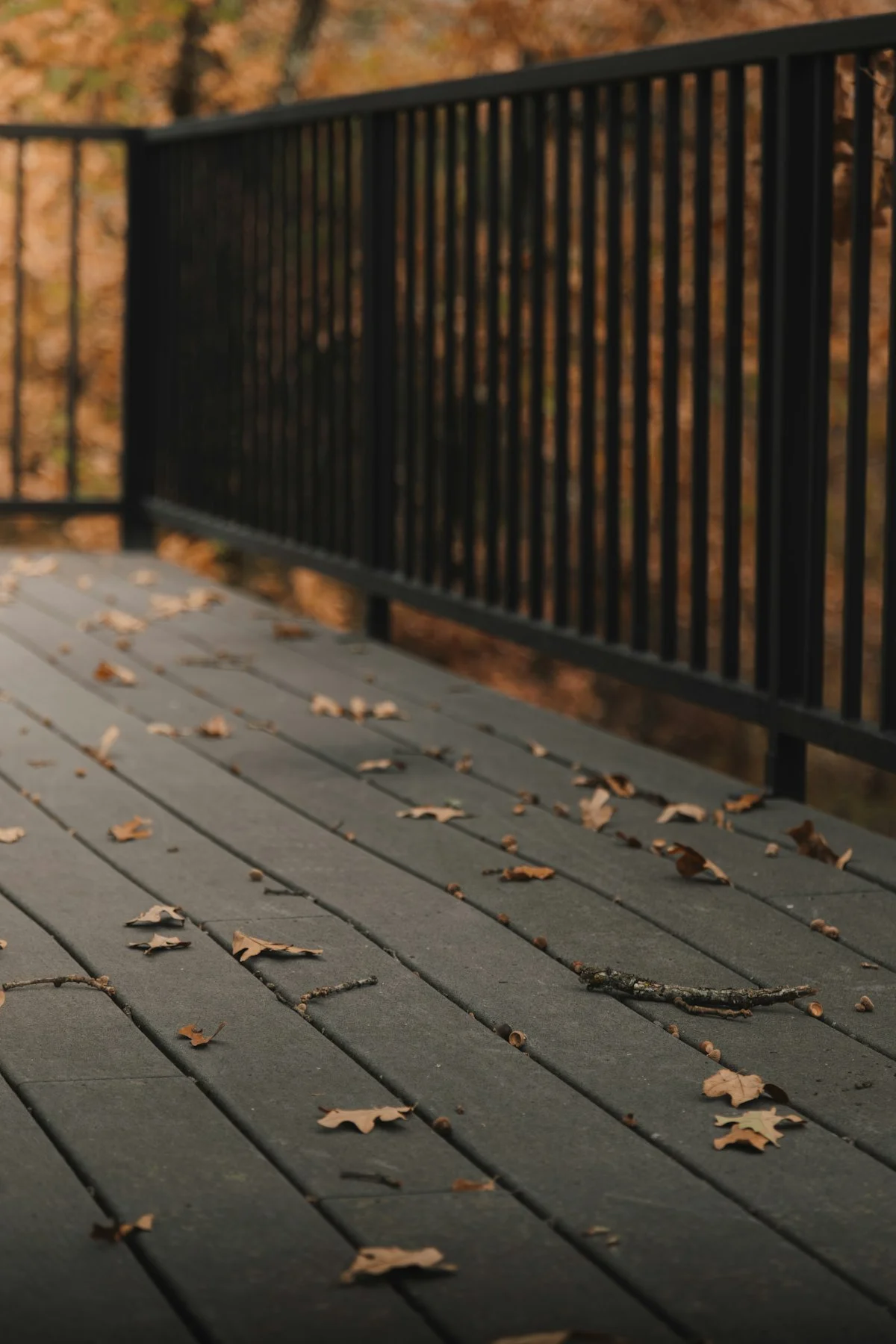 Custom wood deck framing detail in Atlanta GA