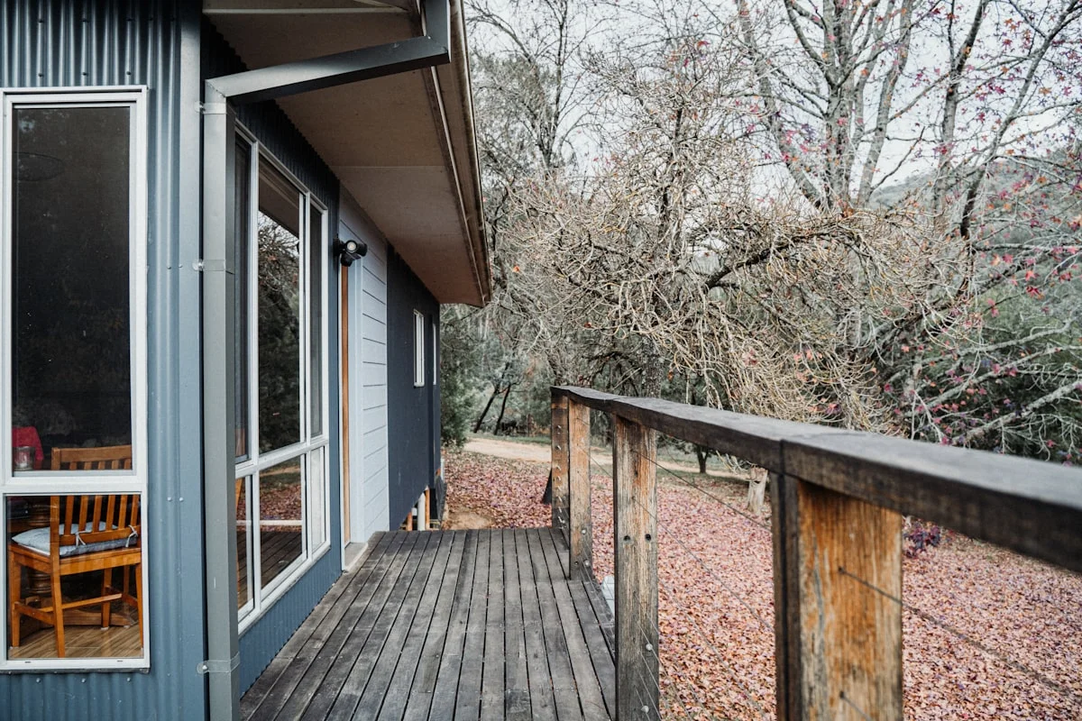 Wood decking flooring detail for a Decatur GA home